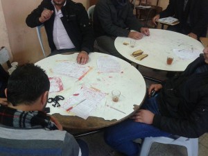 بالصور..هذه حال مراكز تصحيح التوجيهي