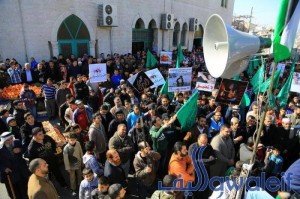 حي نزال : وقفة تضامنية مع مخيم اليرموك