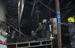 "تفحم" شخص اثر حريق التهم "استراحة" في اربد