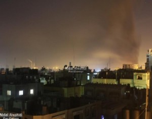 بالصور والفيديو: استفار اسرائيلي في محيط غزة بعد غارة صباح اليوم