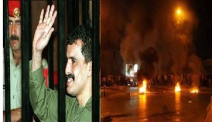 " الدقامسة" يغلقون مثلث "إبدر" بالإطارات والحجارة للمطالبة بالإفراج عن ابنهم