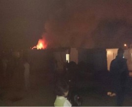 هذا هو سبب الحريق بالكرفان والخيمتين في المفرق !! والذي أدى إلى وفاة طفلين وإصابة والدهما