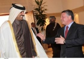 الامير تميم غادر عمان بعد مباحثاته مع الملك