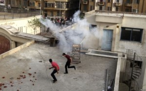 شغب ومسيل للدموع في مخيم اربد