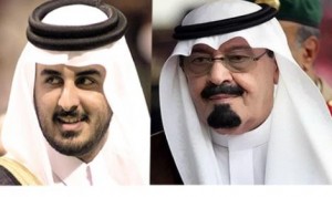 امير قطر يصل السعودية للقاء خادم الحرمين