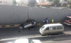 سيدة تدهس 6 دراجات هوائية وتصيب 7 أشخاص داخل نفق عبدون