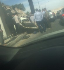 بالصور...حادث مروع في شارع الاردن قرب مستشفى الملكة علياء