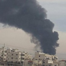 بالصور...حريق هائل بالقرب من "الاحوال المدنية" في طبر بور