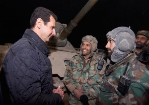 الاسد يظهر مع رأس السنة ..