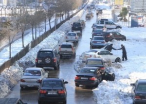 ازمة سير خانقة في شوارع المملكة