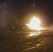 عبث الأطفال وراء اشتعال انبوب المياه الكبريتية في الحمة الأردنية!!