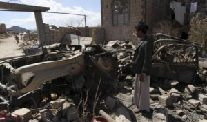 تفجير ضخم قرب مركز للحوثيين في رداع