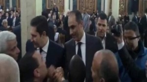 علاء وجمال مبارك يظهران للمرة الأولى في عزاء والدة بكري