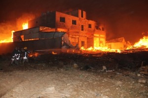 حريق شرق عمان و 9 اصابات