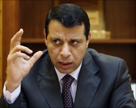 أردنيون من السياسيين والبرلمانيين في حفل زفاف ابن دحلان في القاهرة