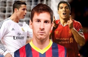 سواريز وميسي ورونالدو أفضل لاعبين في أوروبا