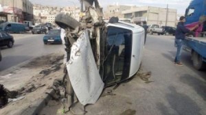 بالصور... حادث سير مروع في منطقة الرصيفة