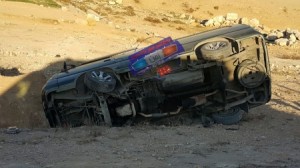 بالصور...وفاتان و4 اصابات بحادث تصادم مروع على طريق المفرق