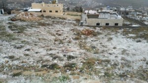بالصور...تساقط الثلوج في منطقتي سوف وجبل المنارة