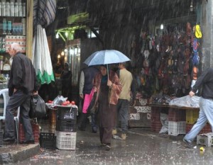 السبت.... امطار غزيرة مصحوبة بالرعد