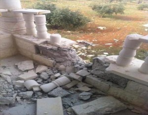 بالصور .. سقوط 3 قذائف على منزلين في الرمثا دون وقوع اصابات بشرية