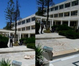 بالصورة .. موظف يكسر جرة امام رئاسة "البلقاء التطبيقية" بعد انتهاء اعمال رئيسها رسميا