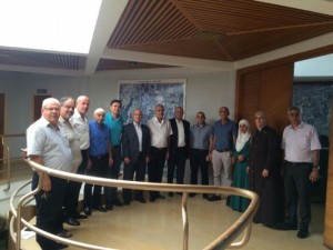 د. ماهرالحوراني يرافقه وفد من جامعة عمان الاهلية يزورون القدس والوسط العربي في مناطق 48