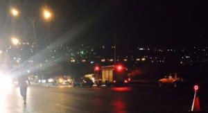 اصابة سيارة "بك اب" أثناء إلتفافه من نزول البقعة باتجاه صويلح