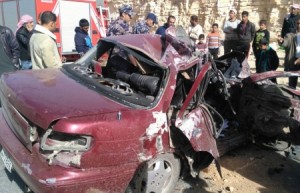 بالأسماء...وفاتان و3 اصابات بحادث تصادم بين باص سياحي ومركبة كيا بمنطقة ذيبان في مأدبا