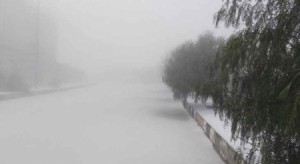 الإمارات: طقس"غير مألوف"وثلوج في راس الخيمة