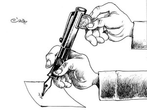 الكتابة بالشاكوش والحفر بالازميل !