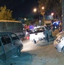 5 إصابات بحريق حافلة رحلة مدرسية - صورة