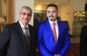 سليمان الهواري يهنئ المهندس يزيد ابو حمور بالزفاف