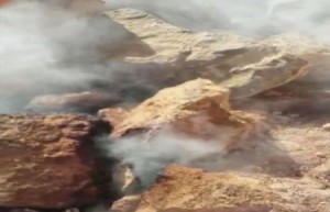 غاز ينبعث من موقع قرب السوق الحرفي بمدينة جرش يثير ريبة المواطنين