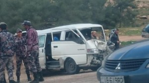 15 إصابة بحادث تصادم على طريق ياجوز