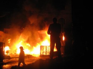 وفاة شخص بحريق شقة في جبل الجوفة