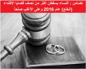 تضامن: النساء يسقطن أكثر من نصف قضايا "الخلع" في 2016