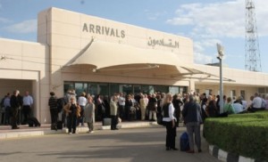 انحراف طائرة تابعة لشركة الأجنحة الملكية اثناء هبوطها في مطار الملك حسين