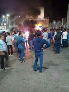 رمثاويون يحتجون على فيديو اعتداء الأمن في اربد