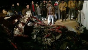 وفاة زوجين وطفلتهما إثر حادث تصادم مروع بالمفرق