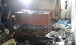 إحراق مكتب بريد في إربد بعد سرقته