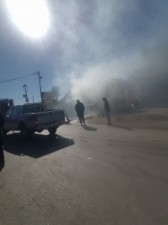 بالفيديو والصور....انفجار اسطوانة غاز داخل محل لبيع القهوة في عجلون