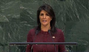 جلسة القدس .. هايلي: سننقل سفارتنا ولن يمنعنا أي قرار