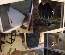 بالفيديو والصور...تحطيم محل تجاري من قبل أرباب سوابق لرفضه دفع خاوات لهم في اربد