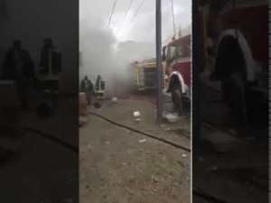 بالفيديو .. حريق مستودع كيماويات في منطقة جبل النصر بالعاصمة عمان