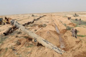 بالفيديو والصور .. الجيش يحبط مخططا ارهابيا عبر انبوب نفط قديم