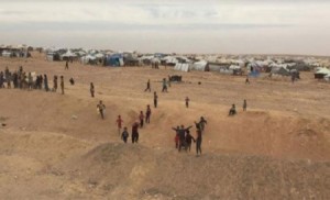 العواصف الرملية تتسبب بعشرات حالات الاختناق لقاطني مخيم الركبان