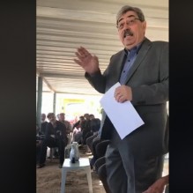 م. غسام غانم يلتقي المعتصمين من العاملين في سكة حديد العقبة