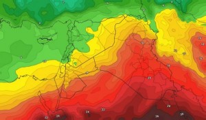 تراجع في درجات الحرارة ونشاط واضح للرياح الاسبوع المقبل
