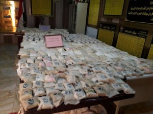 بالفيديو والصور ... العراق يحبط أكبر عملية تهريب مخدرات قرب الأردن